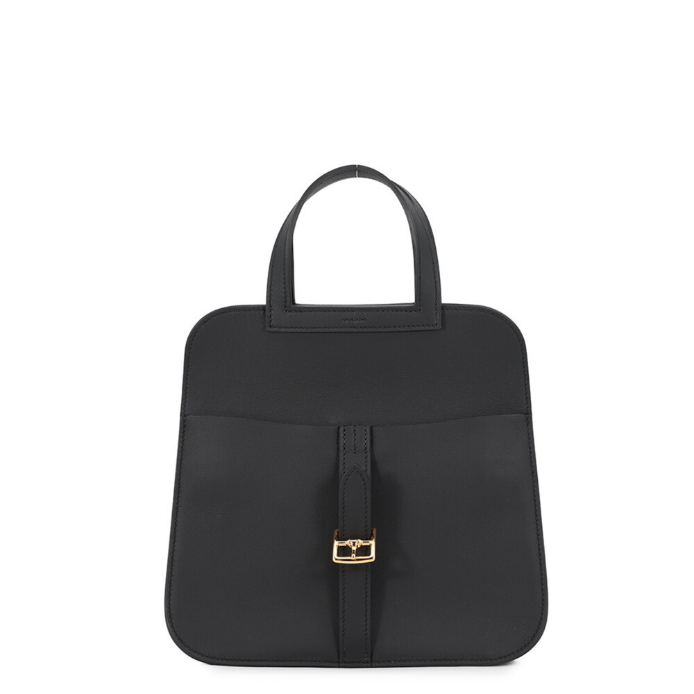 Hermes Handbag Alzan Mini Black Swift G Stamp 2-way Shoulder Bag HERMES